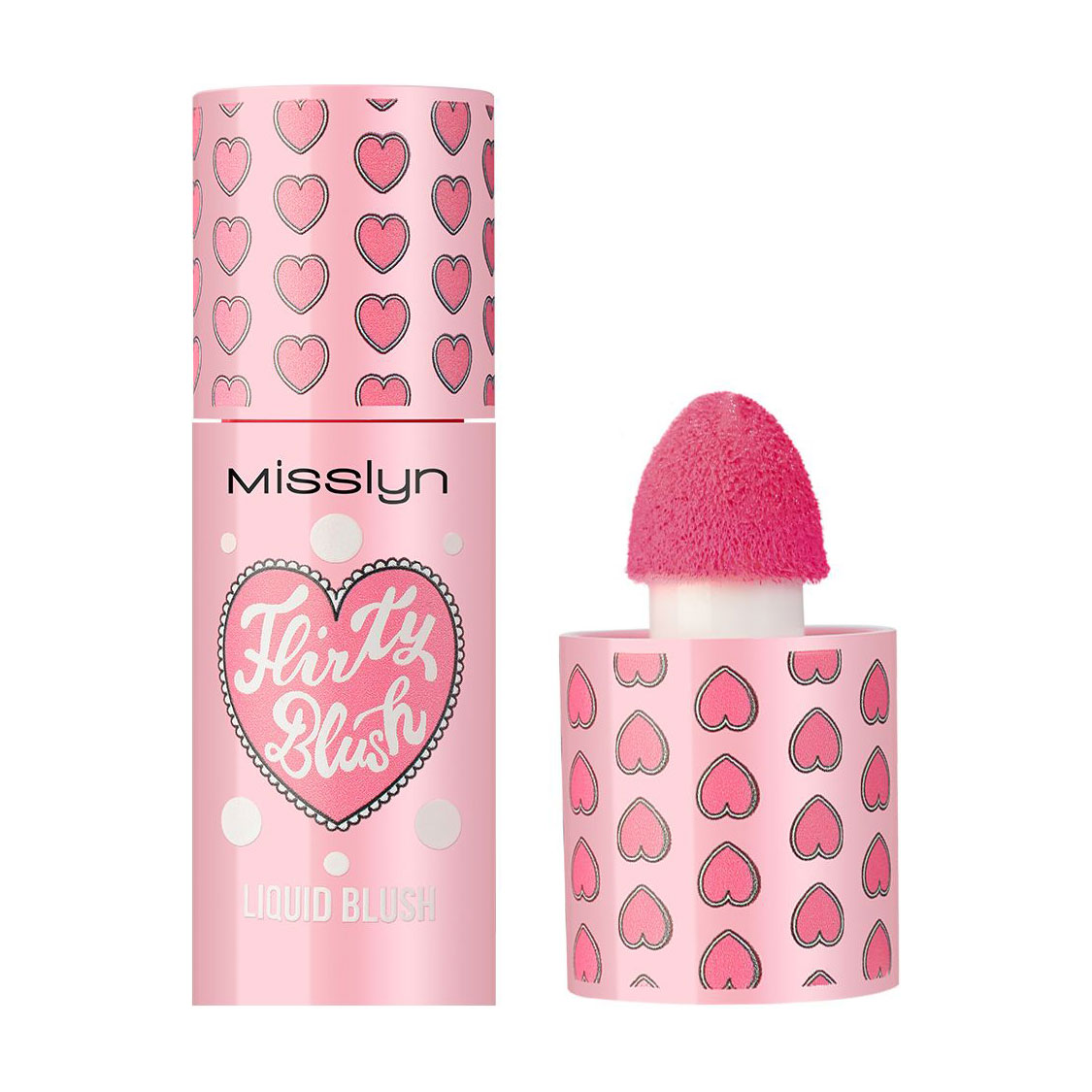 Рідкі рум'яна для обличчя Misslyn Flirty Blush Liquid Blush 11 Barbie Pink, 7.3 мл